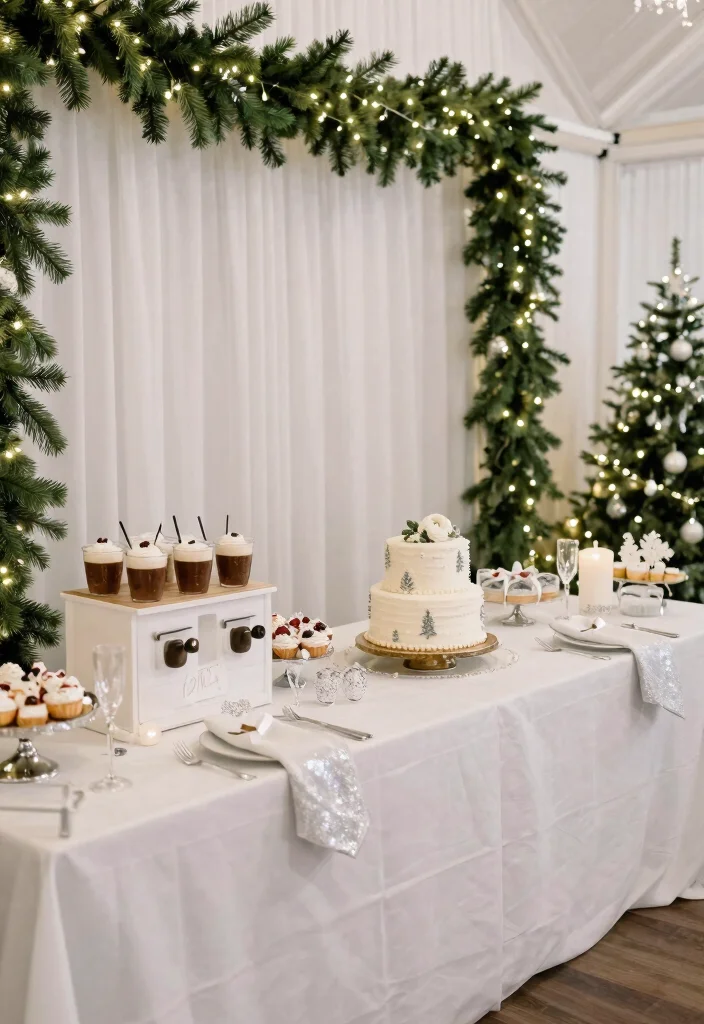 12 Magical Winter Wedding Themes That Will Leave You Breathless (You Won't Believe #7!) - 11. Classic White Christmas 1
