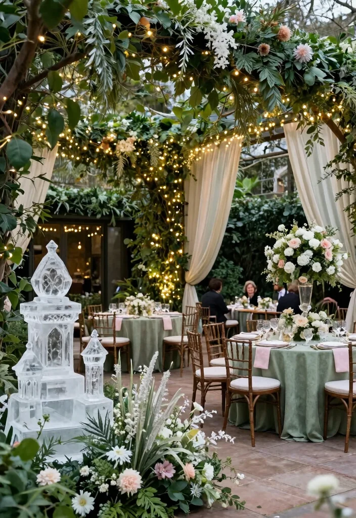 12 Magical Winter Wedding Themes That Will Leave You Breathless (You Won't Believe #7!) - 12. Elegant Winter Garden 1