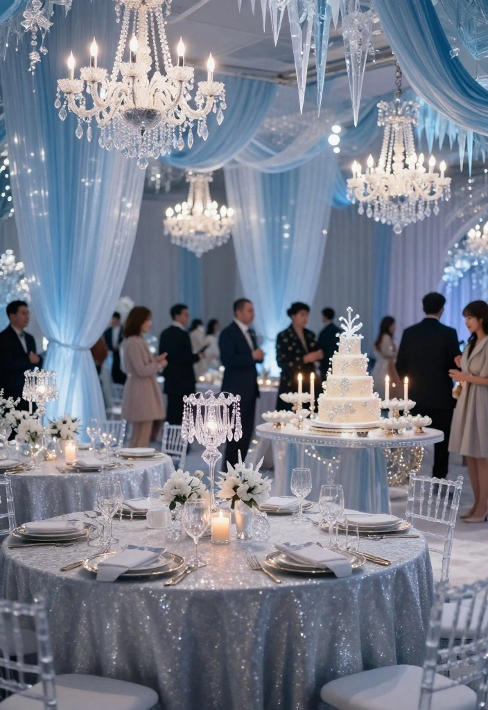 12 Magical Winter Wedding Themes That Will Leave You Breathless (You Won't Believe #7!) - 3. Icy Elegance 1