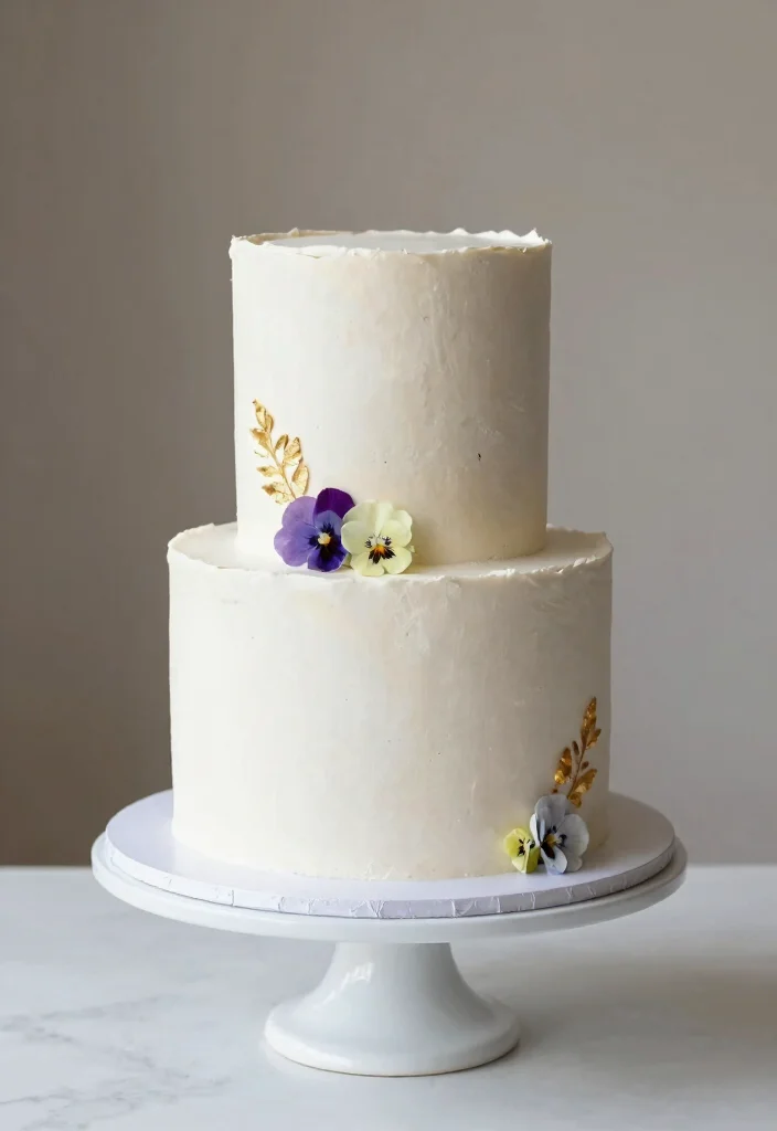 14 Wedding Cake Designs That Are So Gorgeous You’ll Want to Eat the Decor! (#10 Is a Sweet Surprise!) - 11. The Minimalist Delight 1