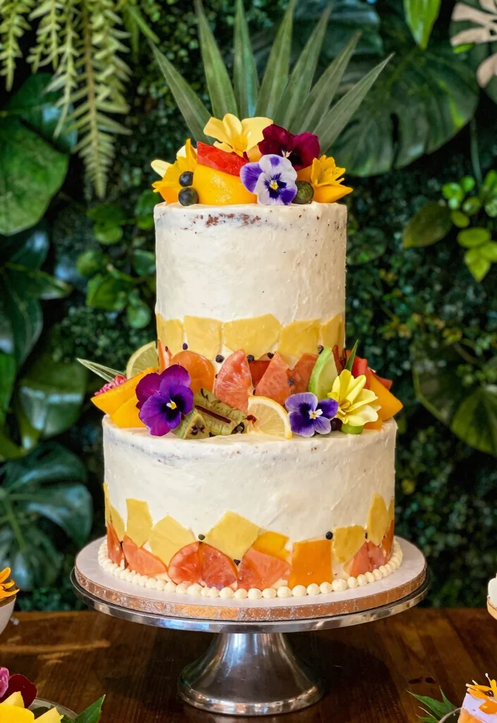 14 Wedding Cake Designs That Are So Gorgeous You’ll Want to Eat the Decor! (#10 Is a Sweet Surprise!) - 12. The Exotic Flavor Fusion 1