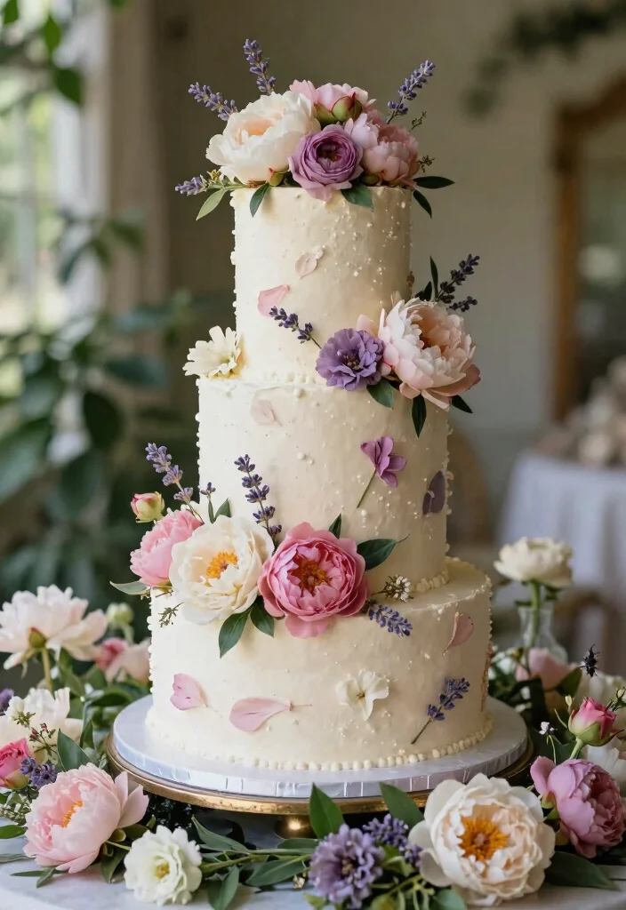 14 Wedding Cake Designs That Are So Gorgeous You’ll Want to Eat the Decor! (#10 Is a Sweet Surprise!) - 6. The Sweet Floral Fantasy 1