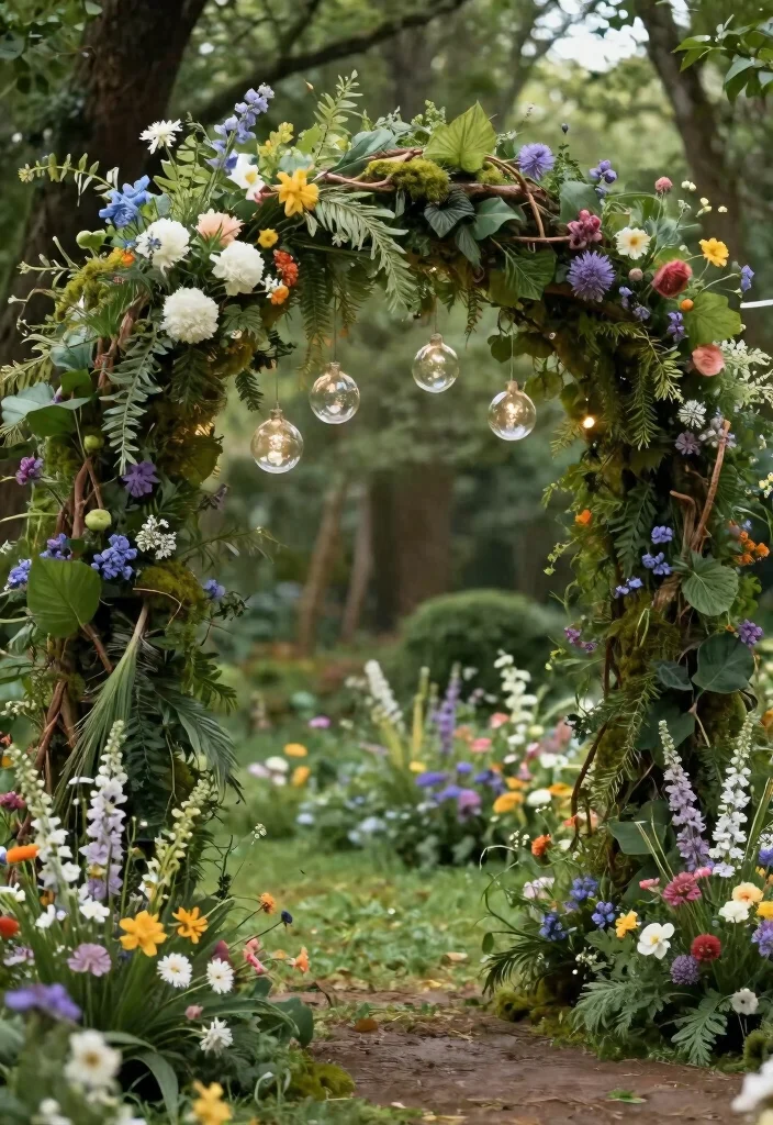 17 Floral Wedding Arches That Are Straight Out of a Dream (Don't Miss #3!) - 15. Enchanted Forest 1