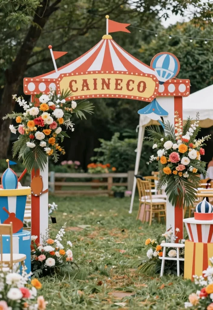 17 Floral Wedding Arches That Are Straight Out of a Dream (Don't Miss #3!) - 16. Themed Arches 1