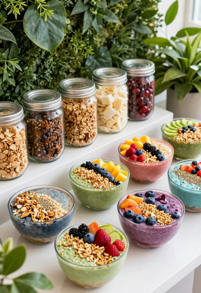 18 Creative Brunch Wedding Menu Ideas That Will Make Your Morning Magical (#7 Is a Must-Try!) - 17. Smoothie Bowl Station 1