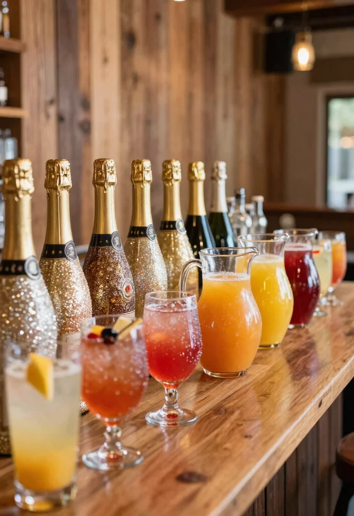 18 Creative Brunch Wedding Menu Ideas That Will Make Your Morning Magical (#7 Is a Must-Try!) - 5. Signature Mimosa Bar 1