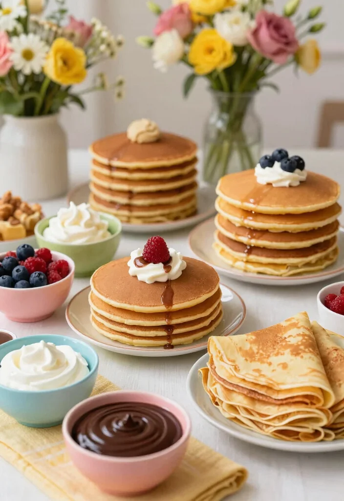 18 Creative Brunch Wedding Menu Ideas That Will Make Your Morning Magical (#7 Is a Must-Try!) - 6. Pancake and Crepe Station 1