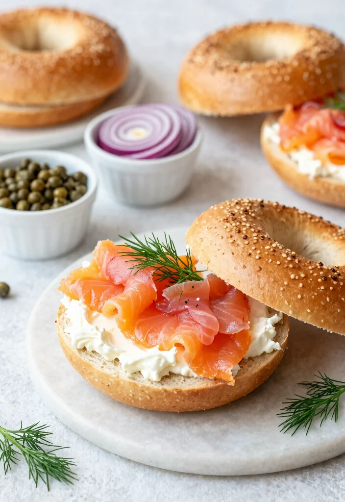 18 Creative Brunch Wedding Menu Ideas That Will Make Your Morning Magical (#7 Is a Must-Try!) - 8. Bagel and Lox Spread 1