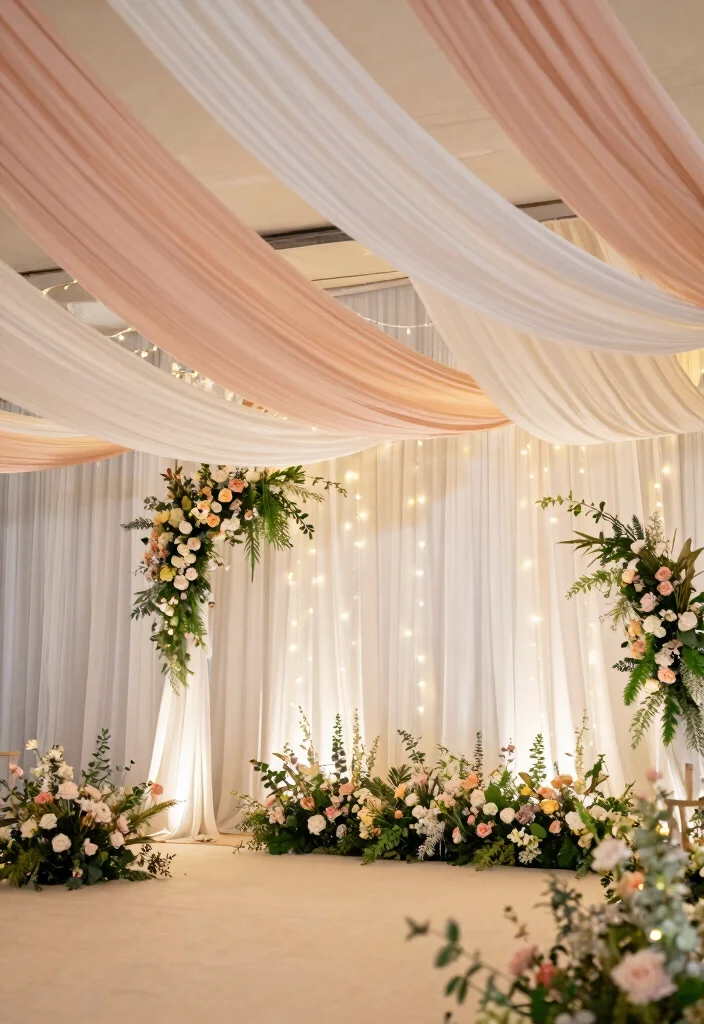 18 DIY Wedding Decor Ideas That Look Expensive But Won't Break the Bank (Wait Until You See #12!) - 1. Elegant Fabric Draping 1