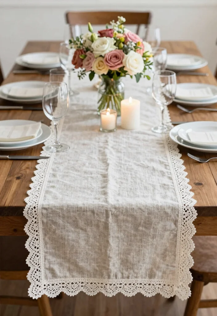 18 DIY Wedding Decor Ideas That Look Expensive But Won't Break the Bank (Wait Until You See #12!) - 13. DIY Table Runners 1