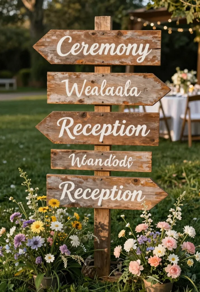 18 DIY Wedding Decor Ideas That Look Expensive But Won't Break the Bank (Wait Until You See #12!) - 2. Rustic Wooden Signs 1
