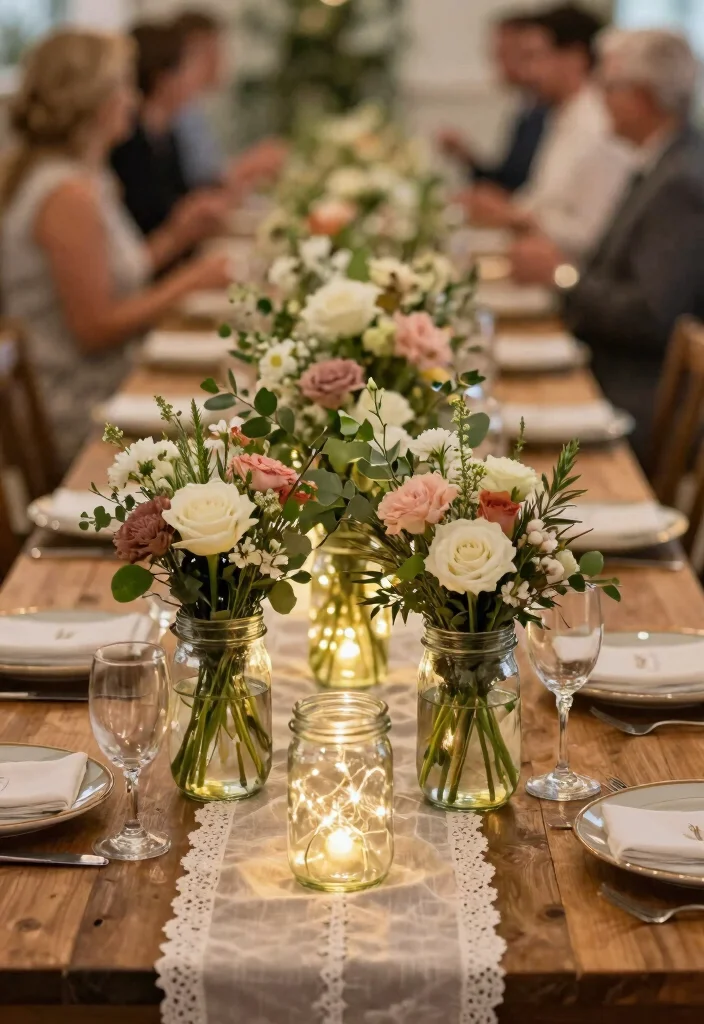 18 DIY Wedding Decor Ideas That Look Expensive But Won't Break the Bank (Wait Until You See #12!) - 8. Repurposed Glass Jars 1