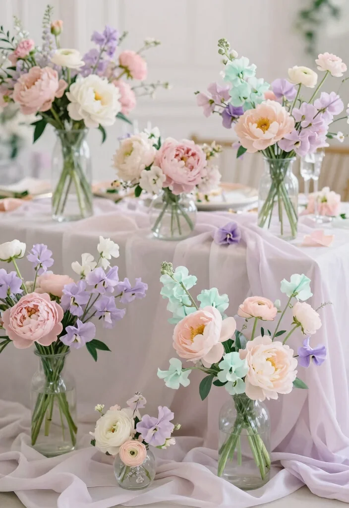 18 Themed Wedding Flower Ideas That Will Take Your Celebration to the Next Level (You’ll Love #12!) - 10. Fairytale Pastels 1