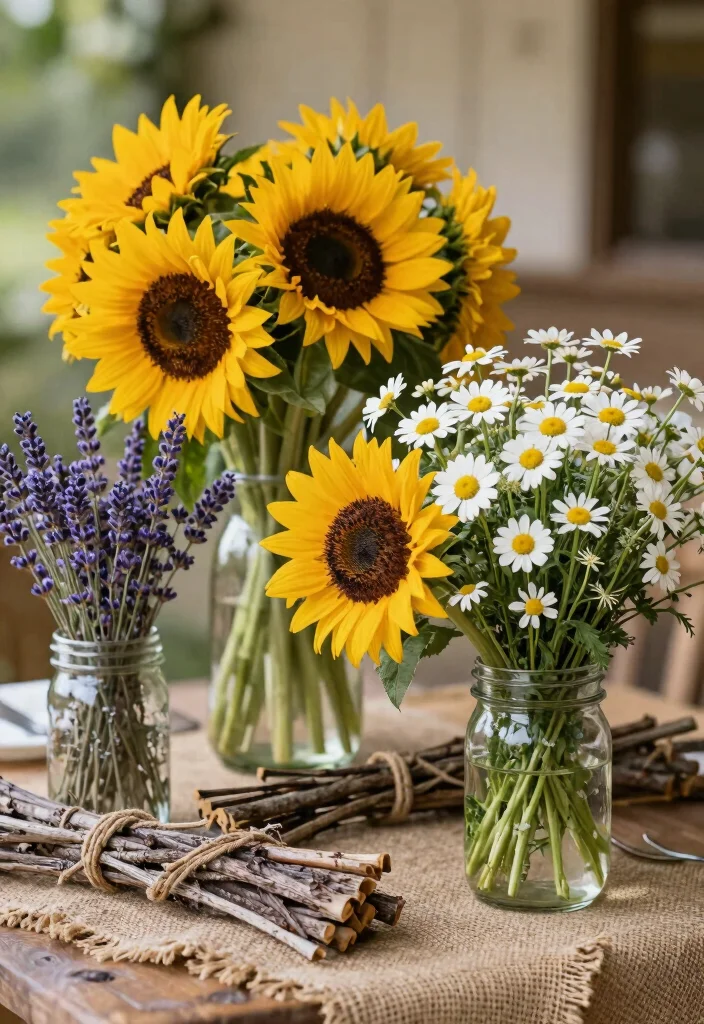 18 Themed Wedding Flower Ideas That Will Take Your Celebration to the Next Level (You’ll Love #12!) - 14. Charming Country 1