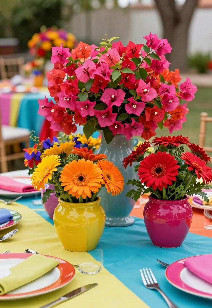 18 Themed Wedding Flower Ideas That Will Take Your Celebration to the Next Level (You’ll Love #12!) - 15. Bold & Colorful Fiesta 1