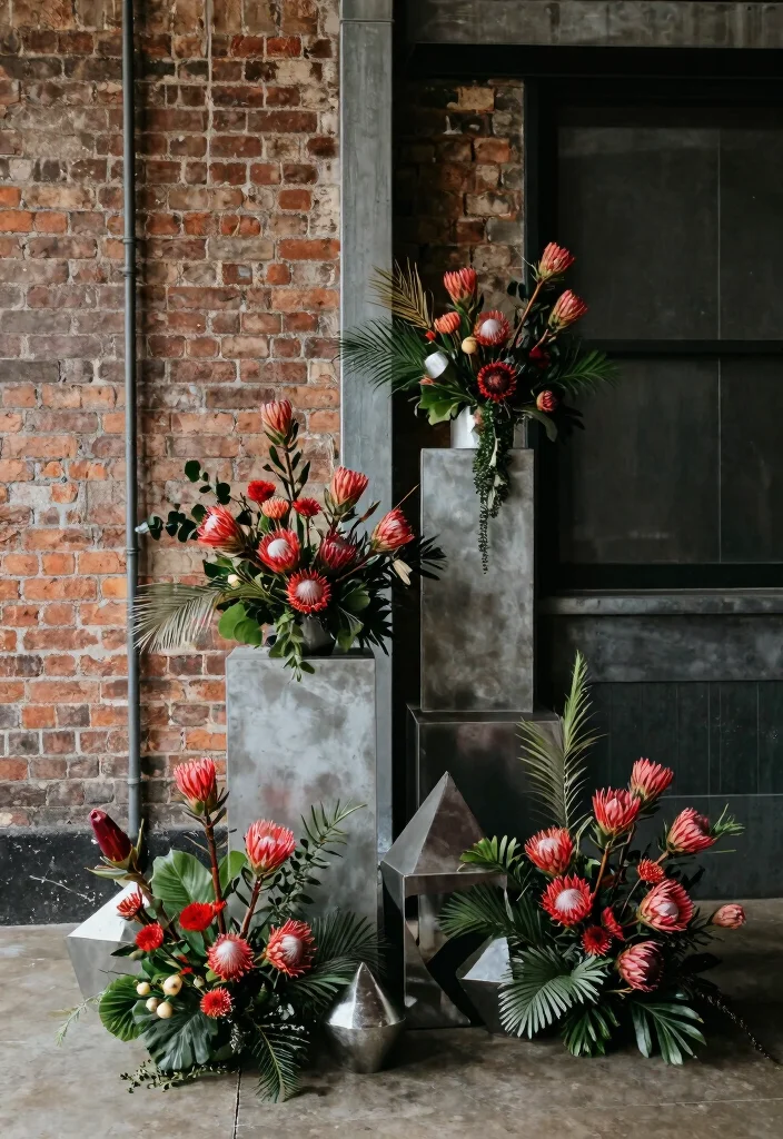 18 Themed Wedding Flower Ideas That Will Take Your Celebration to the Next Level (You’ll Love #12!) - 16. Industrial Chic 1