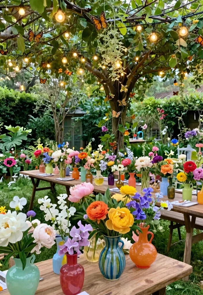 18 Themed Wedding Flower Ideas That Will Take Your Celebration to the Next Level (You’ll Love #12!) - 4. Whimsical Garden Party 1