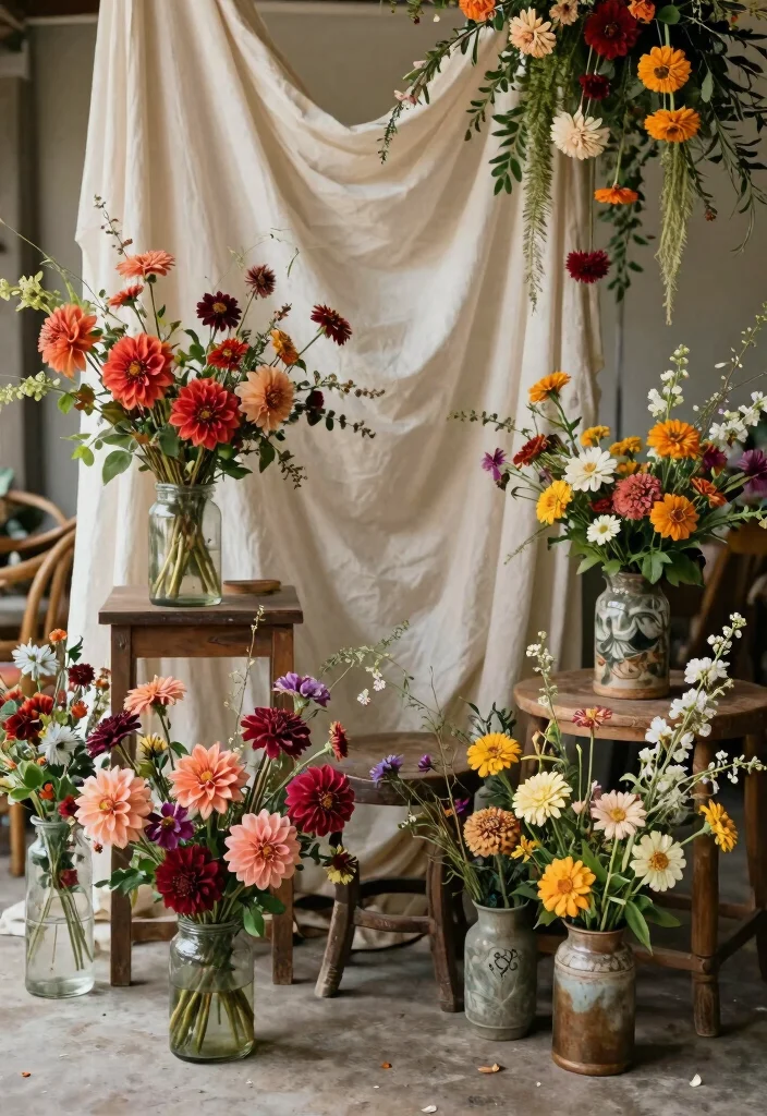 18 Themed Wedding Flower Ideas That Will Take Your Celebration to the Next Level (You’ll Love #12!) - 6. Bohemian Dream 1