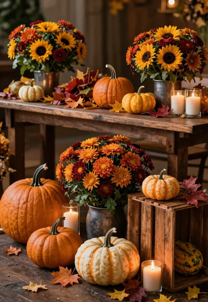 18 Themed Wedding Flower Ideas That Will Take Your Celebration to the Next Level (You’ll Love #12!) - 9. Autumn Harvest 1