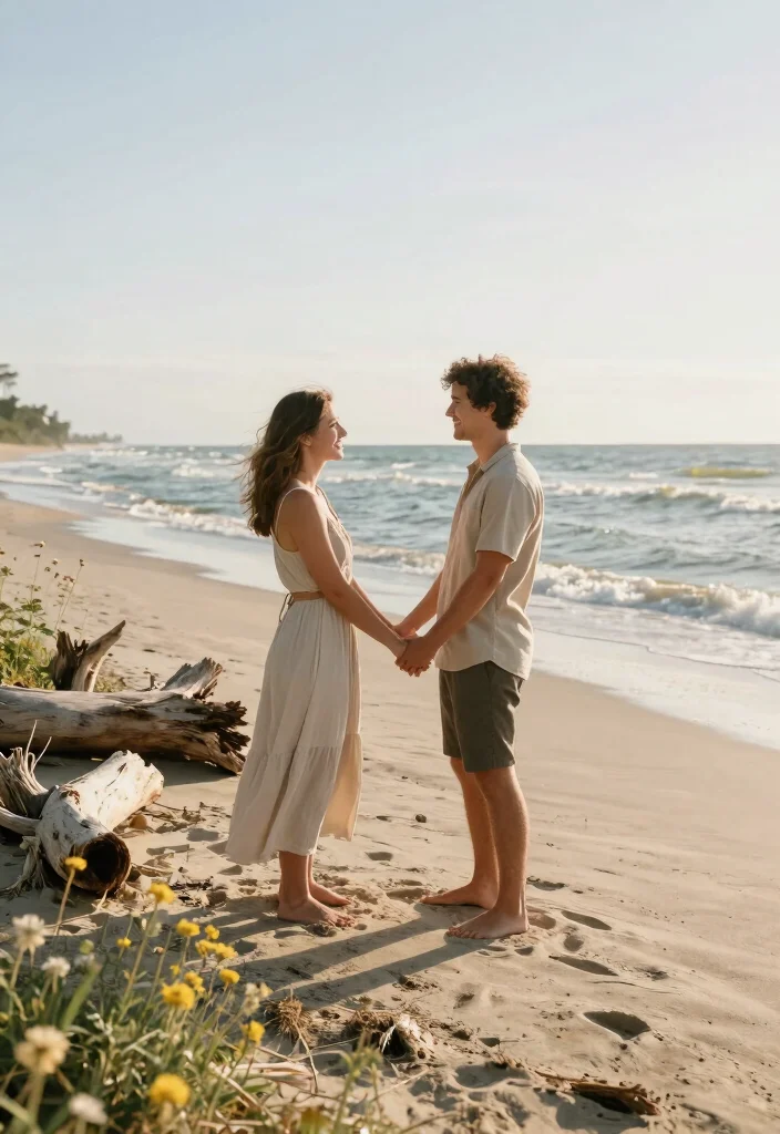 20 Breathtaking Beach Pre-wedding Shoot Ideas That'll Leave You Speechless! - 20. Connecting with Nature 1