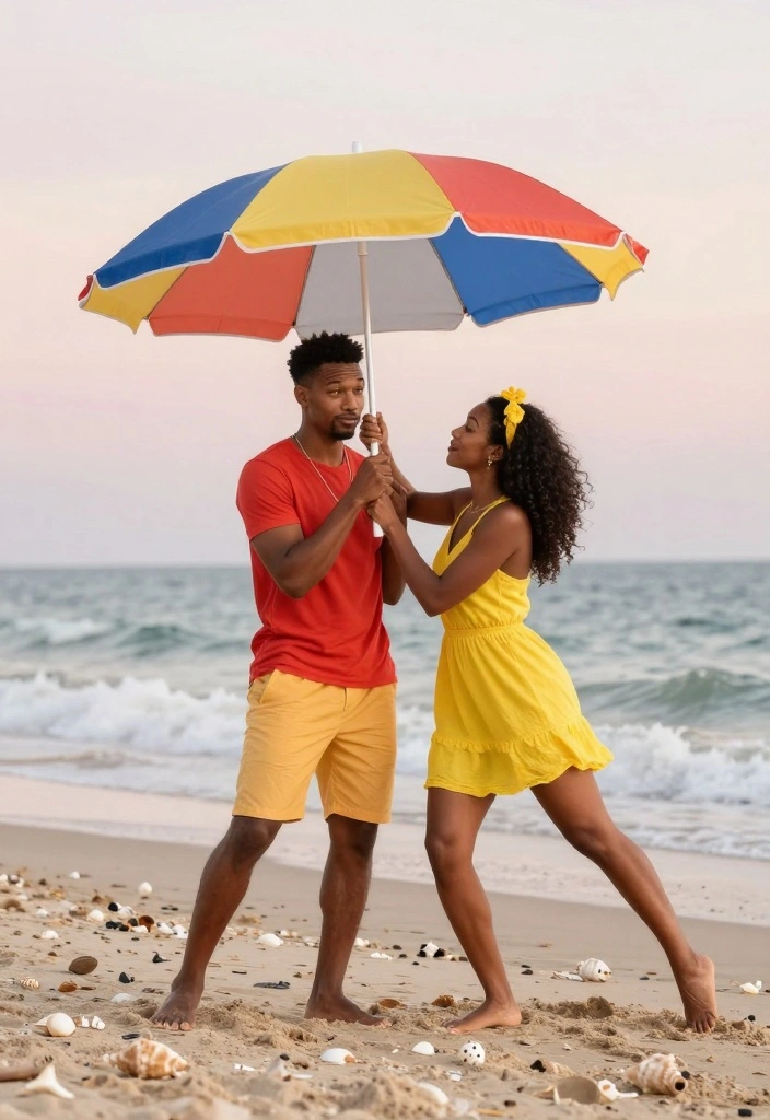 20 Breathtaking Beach Pre-wedding Shoot Ideas That'll Leave You Speechless! - 5. Posing with Props 1
