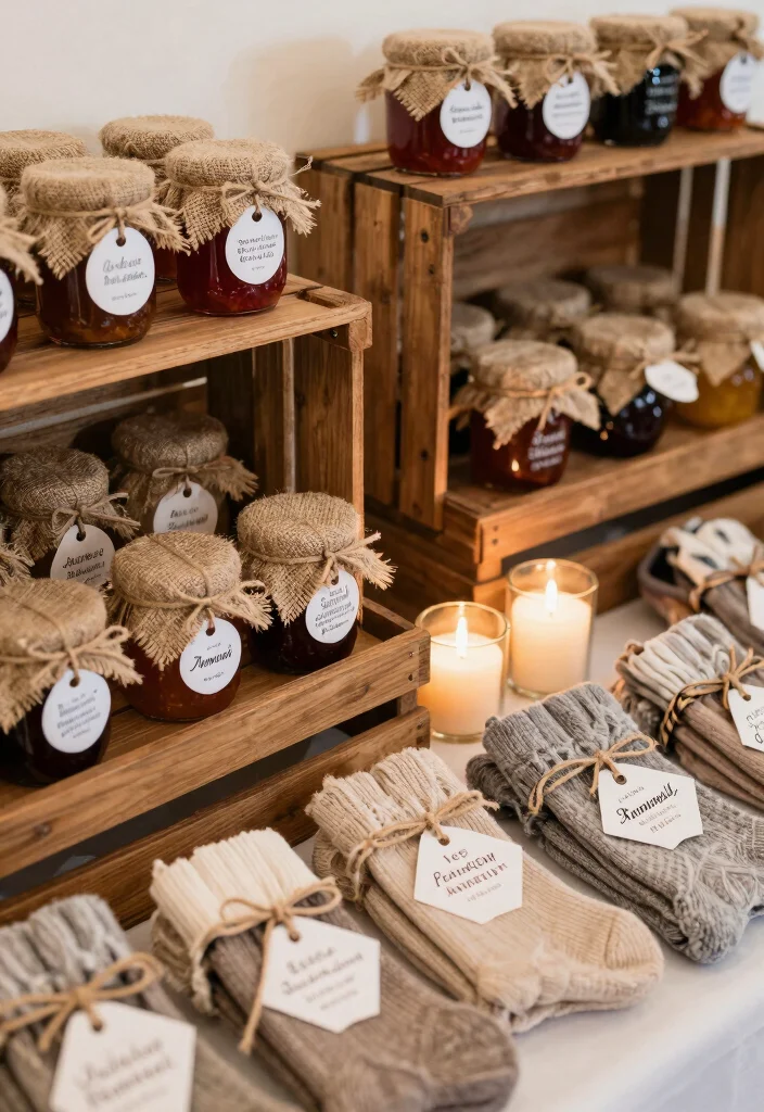 20 Cozy Rustic Winter Wedding Decor Ideas That'll Make You Feel Right at Home! - 14. Customized Favors 1