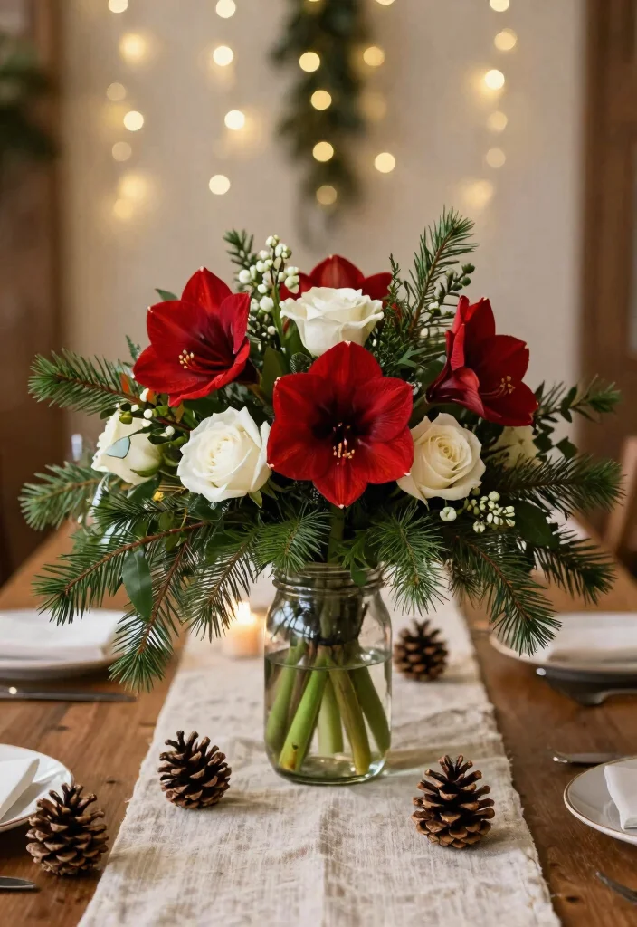 20 Cozy Rustic Winter Wedding Decor Ideas That'll Make You Feel Right at Home! - 6. Seasonal Floral Arrangements 1