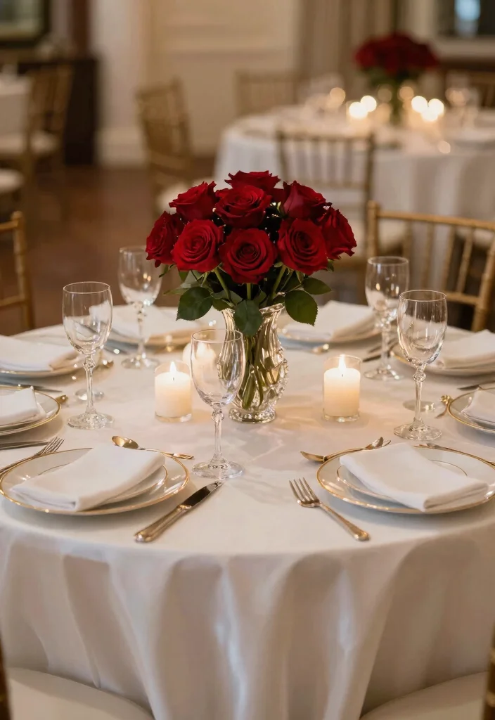 21 Stunning Red Roses Wedding Themes That Will Leave You Speechless (#12 Is a Must-See!) - 1. Classic Elegance 1
