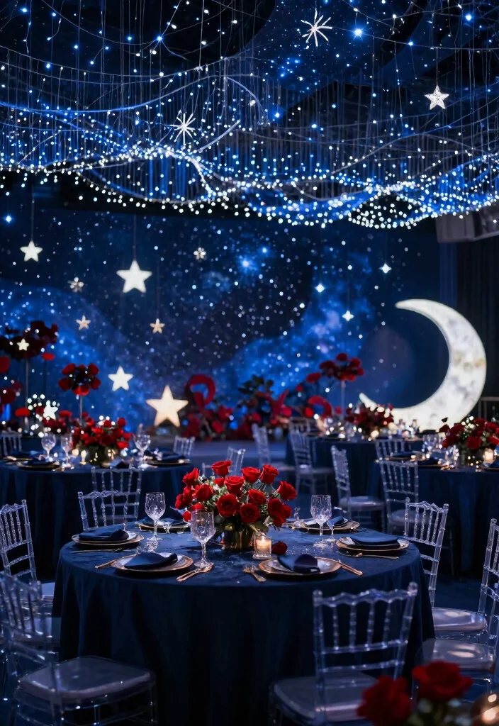 21 Stunning Red Roses Wedding Themes That Will Leave You Speechless (#12 Is a Must-See!) - 11. Celestial Dreams 1