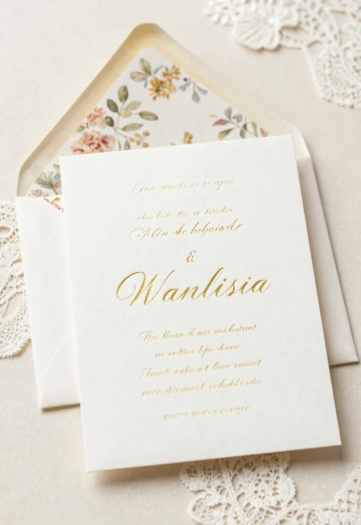 22 Creative Wedding Invitation Ideas That Will Wow Your Guests (Don't Miss #5!) - 1. Classic Elegance 1