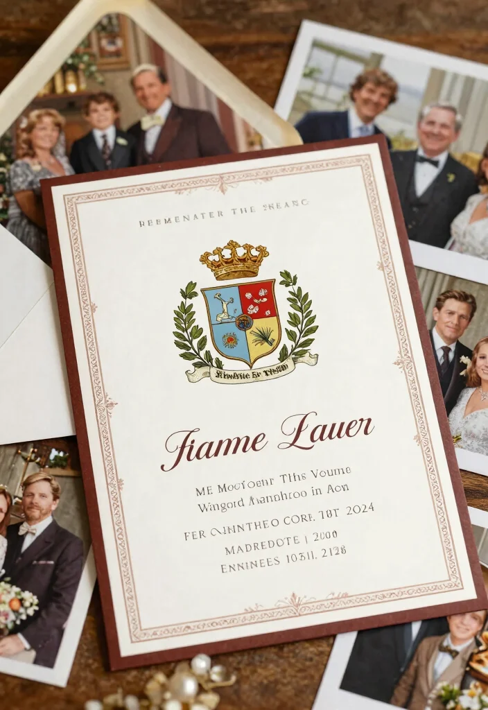 22 Creative Wedding Invitation Ideas That Will Wow Your Guests (Don't Miss #5!) - 20. Family Heritage 1