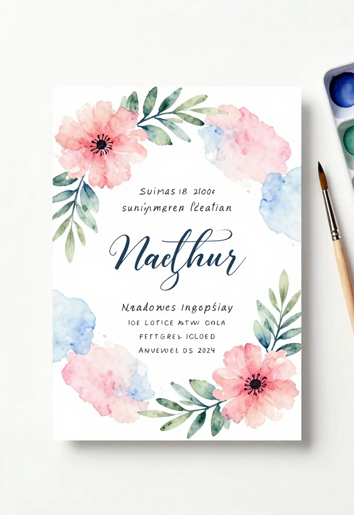 22 Creative Wedding Invitation Ideas That Will Wow Your Guests (Don't Miss #5!) - 3. Watercolor Wonders 1