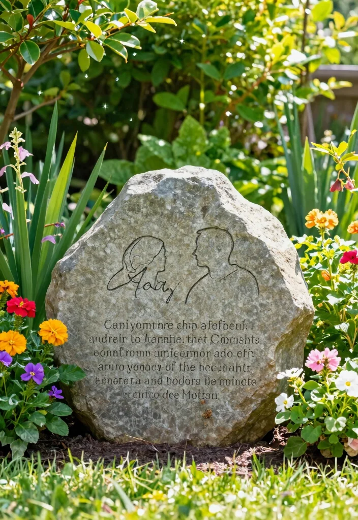 25 Personalized Wedding Gifts That Will Leave the Couple Speechless (You Won't Believe #7!) - 10. Customized Garden Stone 1