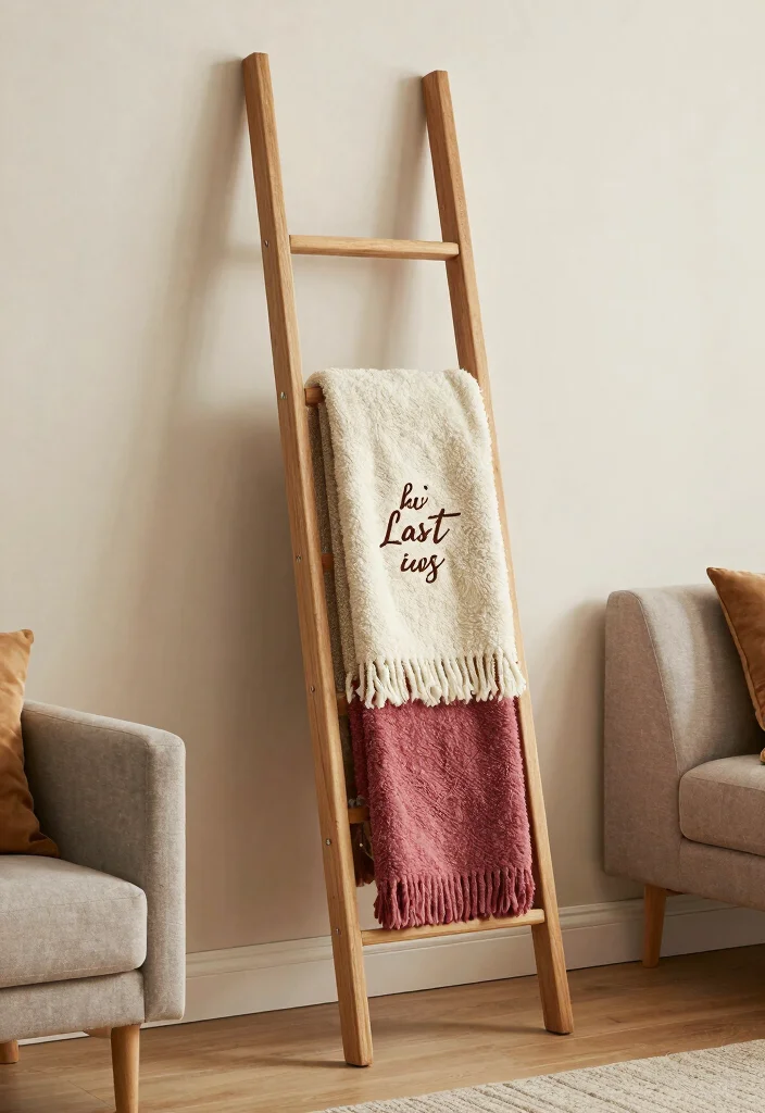 25 Personalized Wedding Gifts That Will Leave the Couple Speechless (You Won't Believe #7!) - 20. Personalized Blanket Ladder 1