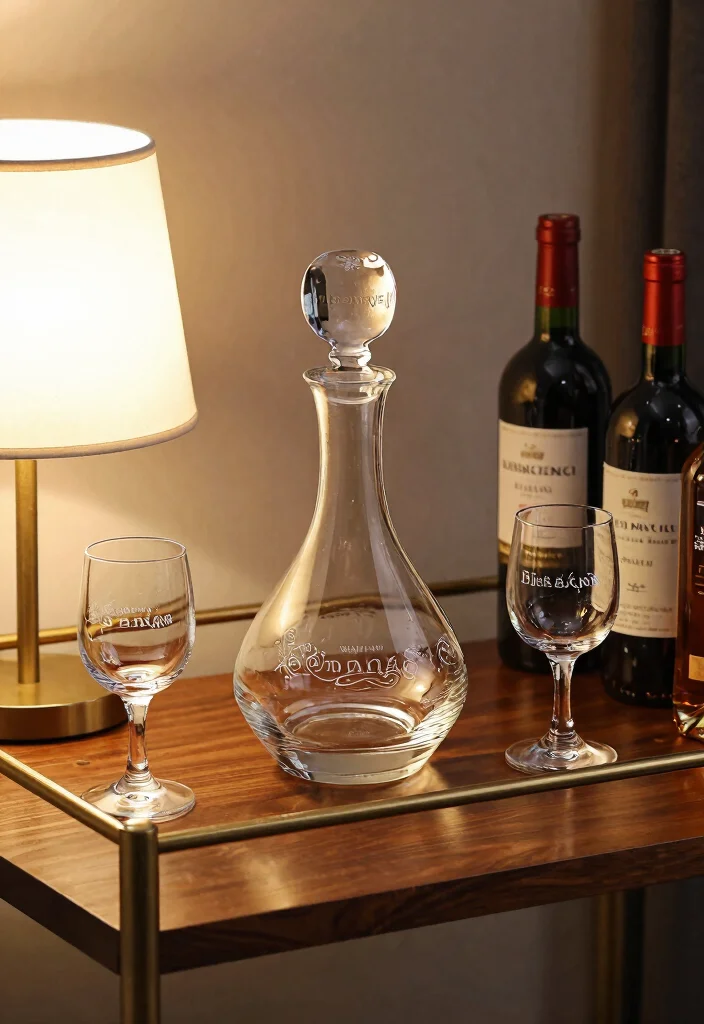 25 Personalized Wedding Gifts That Will Leave the Couple Speechless (You Won't Believe #7!) - 5. Personalized Wine or Whiskey Decanter Set 1