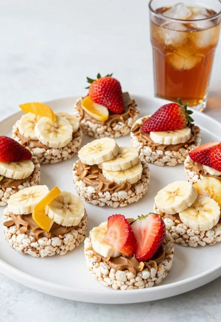 25 Wedding Snacks Perfectly Paired with Cocktails (Your Guests Will Toast to #11!) - 16. Almond Butter and Rice Cakes 1