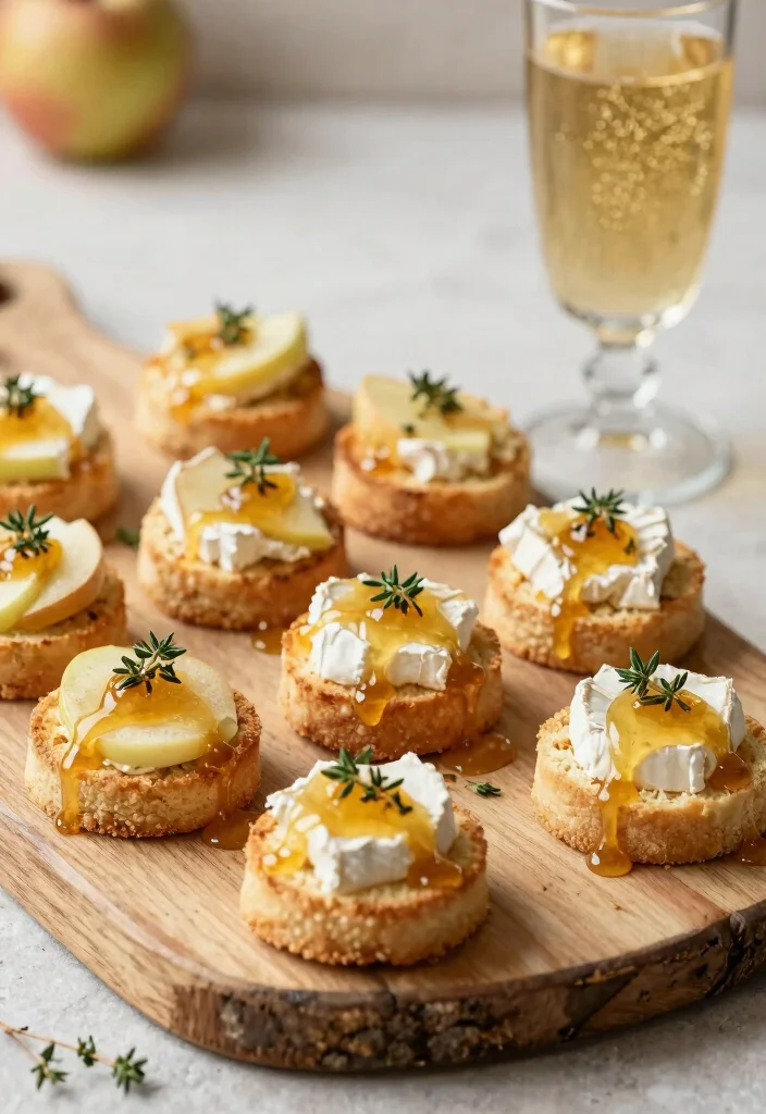 25 Wedding Snacks Perfectly Paired with Cocktails (Your Guests Will Toast to #11!) - 19. Apple and Brie Bites 1