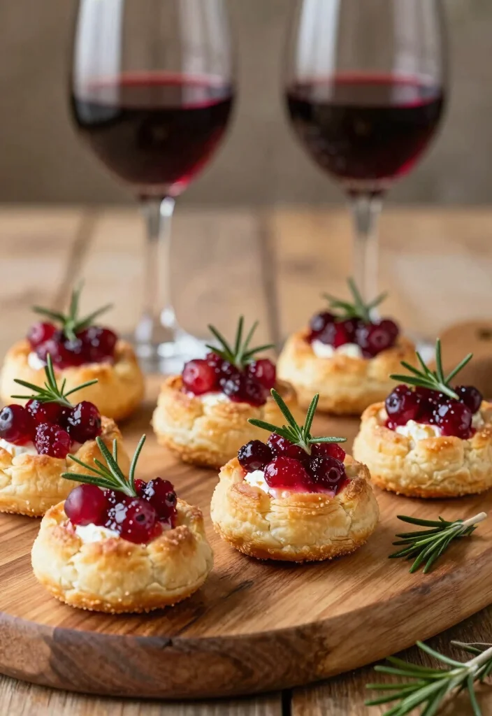 25 Wedding Snacks Perfectly Paired with Cocktails (Your Guests Will Toast to #11!) - 21. Cranberry Brie Bites 1