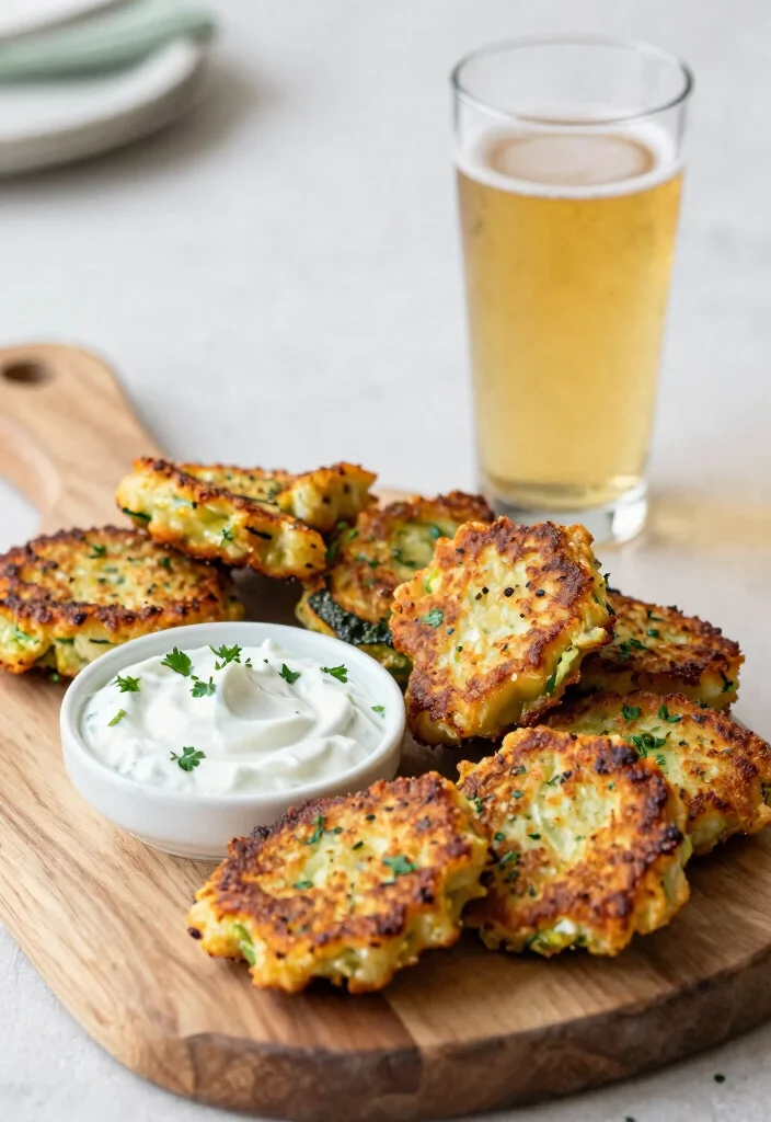 25 Wedding Snacks Perfectly Paired with Cocktails (Your Guests Will Toast to #11!) - 22. Zucchini Fritters 1