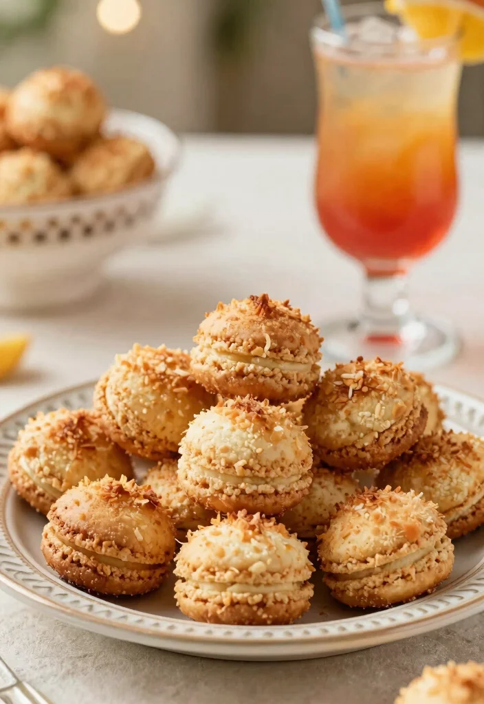 25 Wedding Snacks Perfectly Paired with Cocktails (Your Guests Will Toast to #11!) - 25. Coconut Macaroons 1