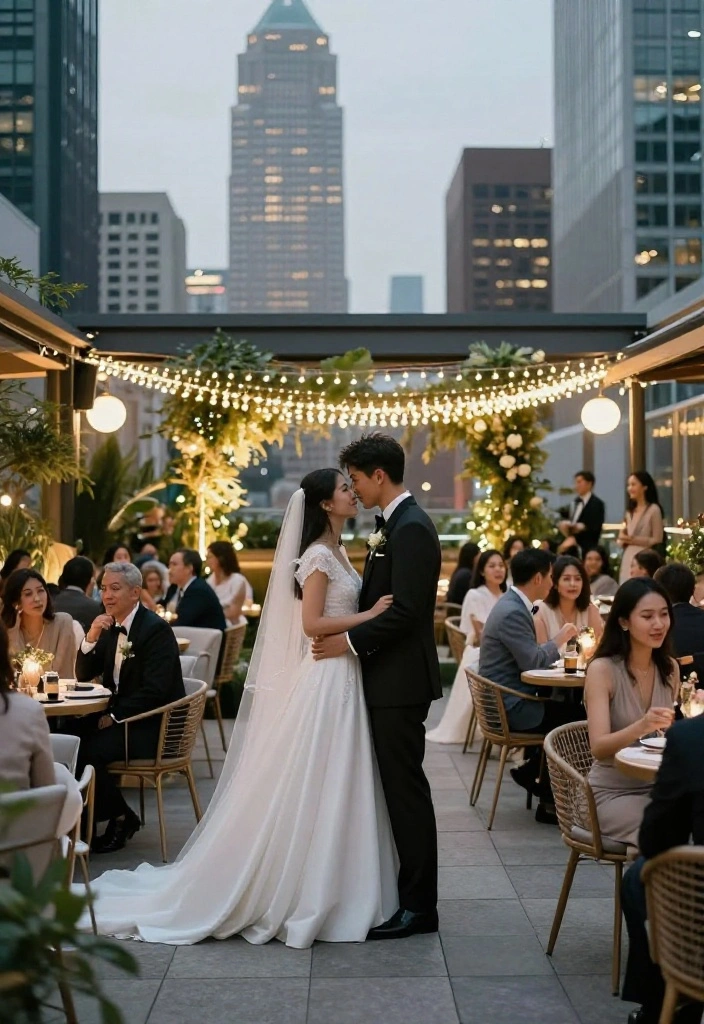 10 Breathtaking Outdoor Ceremony Inspirations That Will Leave You Speechless! - 10. Urban Oasis 1