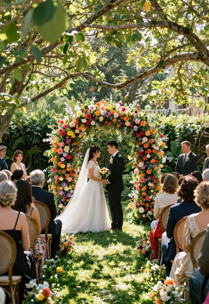 10 Breathtaking Outdoor Ceremony Inspirations That Will Leave You Speechless! - 3. Garden Glamour 1