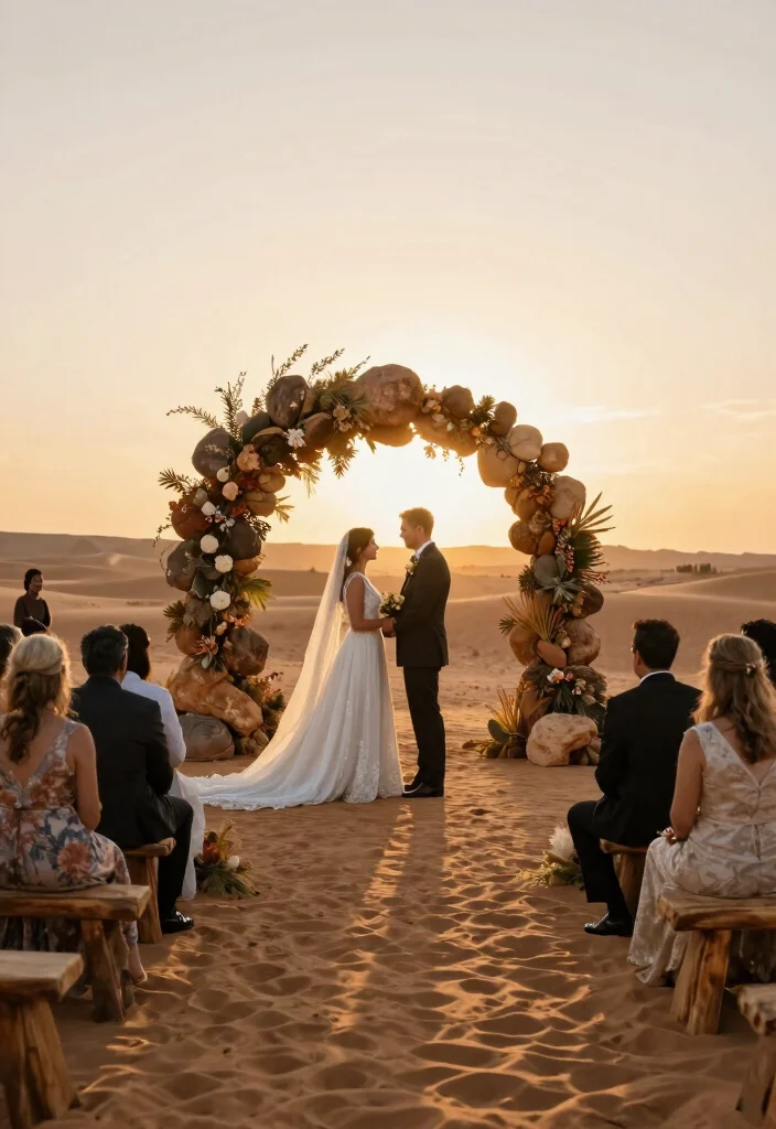 10 Breathtaking Outdoor Ceremony Inspirations That Will Leave You Speechless! - 7. Desert Dreamscape 1