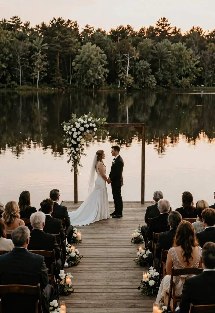 10 Breathtaking Outdoor Ceremony Inspirations That Will Leave You Speechless! - 8. Lakeside Serenity 1