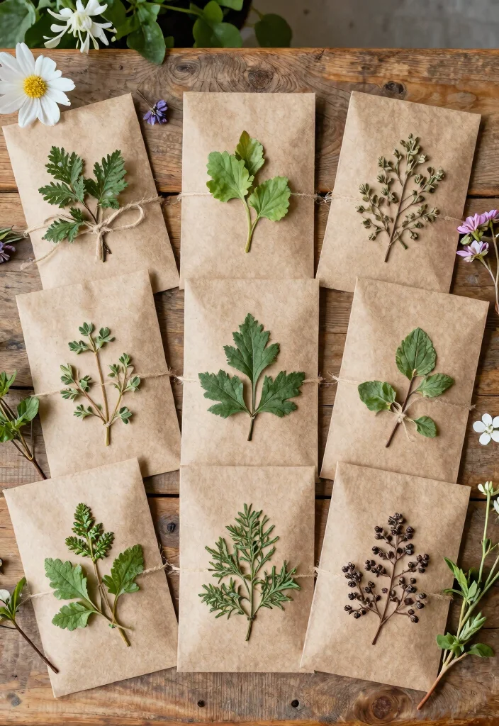 14 Seasonal DIY Wedding Favors Perfect for Any Theme (Don’t Miss #6!) - 1. Herb Seed Packets for Spring 1