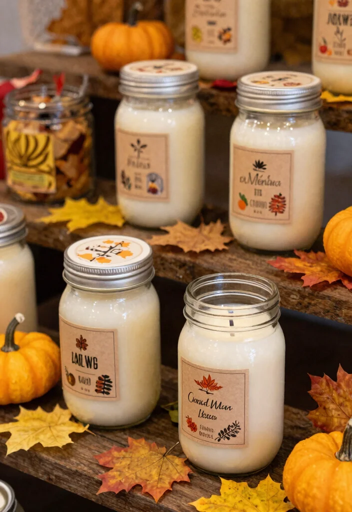 14 Seasonal DIY Wedding Favors Perfect for Any Theme (Don’t Miss #6!) - 3. Seasonal Candles for Fall 1