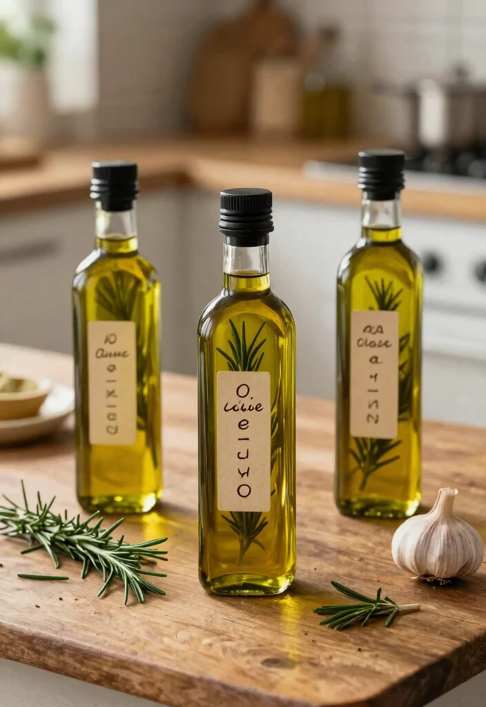 14 Seasonal DIY Wedding Favors Perfect for Any Theme (Don’t Miss #6!) - 7. Infused Olive Oil for the Foodies 1