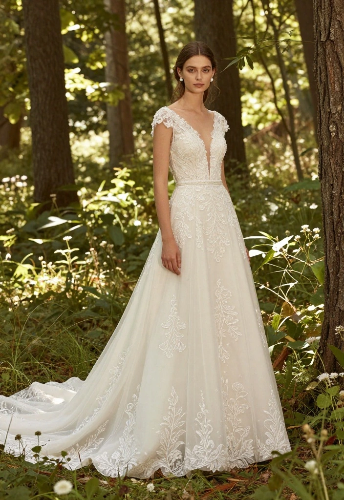 14 Unique Wedding Dress Styles for Eco-Conscious Brides (You’ll Love #10!) - 11. Artistic Details 1