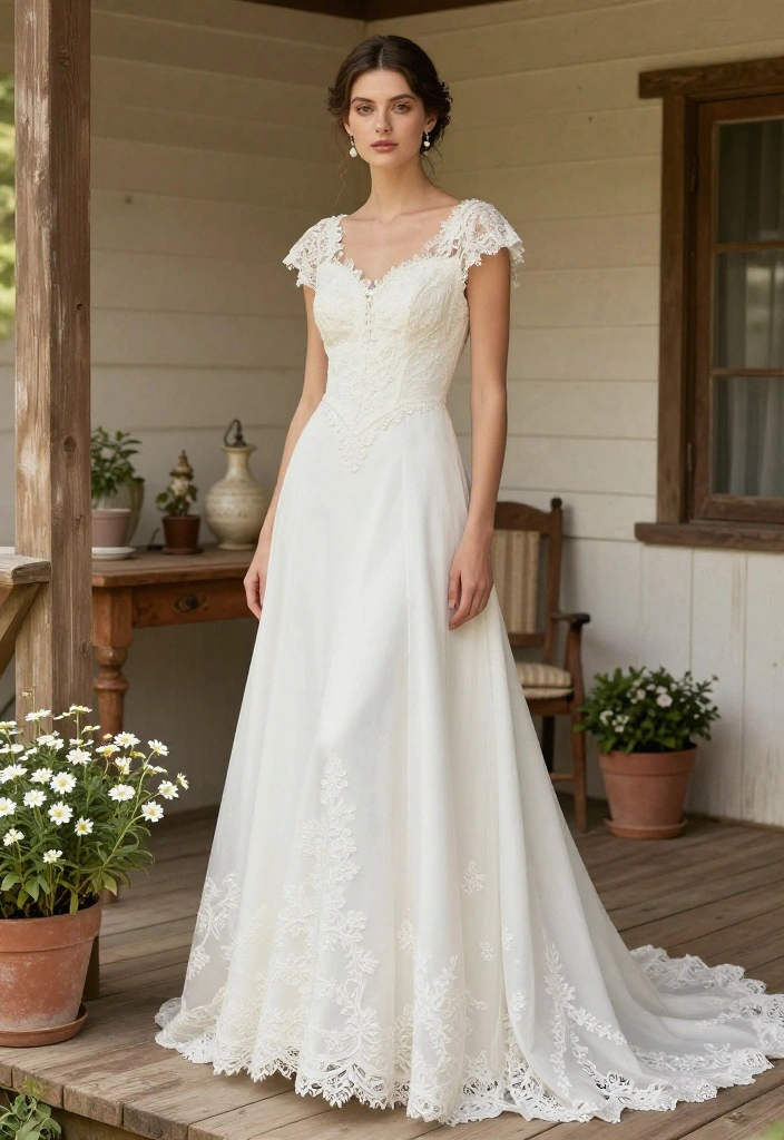 14 Unique Wedding Dress Styles for Eco-Conscious Brides (You’ll Love #10!) - 2. Vintage-Inspired Charm 1