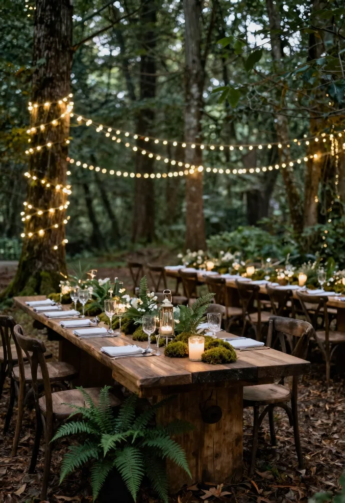 15 Charming Rustic Reception Themes That Will Transform Your Wedding - 2. Woodland Enchantment 1